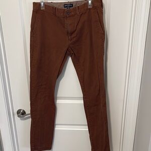 J. Crew Brown Chinos Slim Fit Cotton Blend